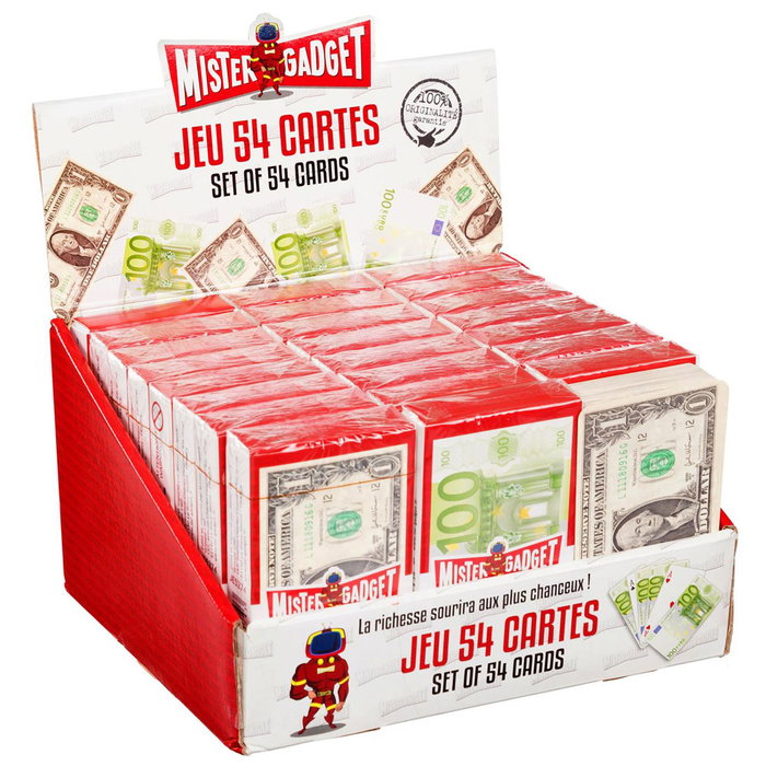 Mister Gadget Baraja de 54 Cartes Billetes