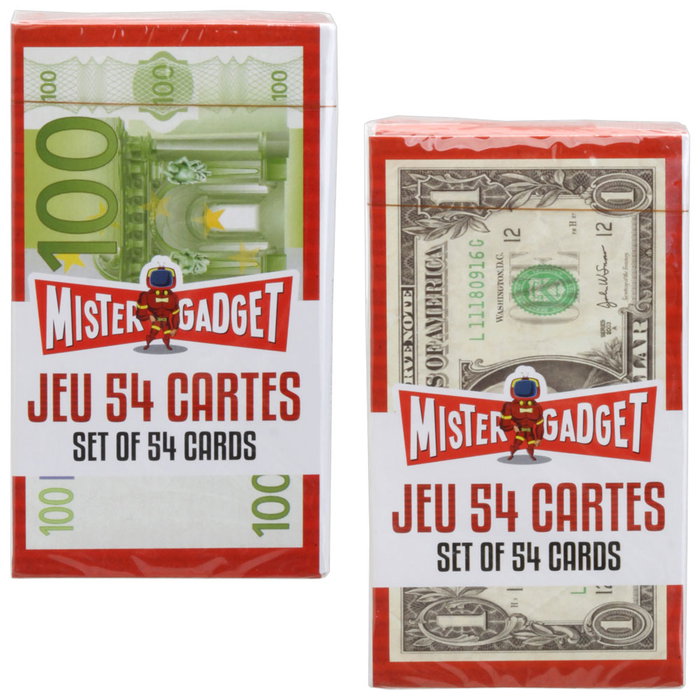 Mister Gadget Baraja de 54 Cartes Billetes