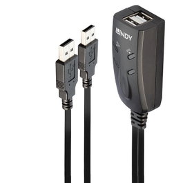 Lindy Switch KM USB 2 Ports - Commutateur KM pour clavier et souris avec câbles intégrés