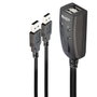 Lindy Switch KM USB 2 Ports - Commutateur KM pour clavier et souris avec câbles intégrés