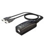 Lindy Switch KM USB 2 Ports - Commutateur KM pour clavier et souris avec câbles intégrés