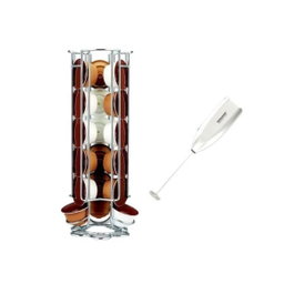 Fackelmann Ensemble distributeur de capsules Dolce Gusto® et mousseur à lait