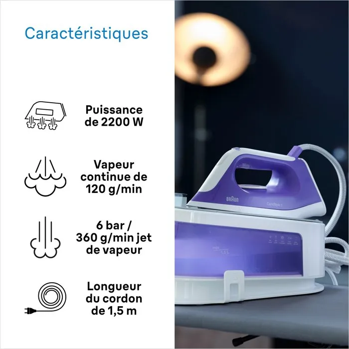 Braun CareStyle 1 IS1014VI Violet / Blanc