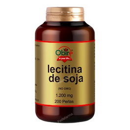 Obire Complément Alimentaire Lécithine de Soja 1200mg 200 Perles