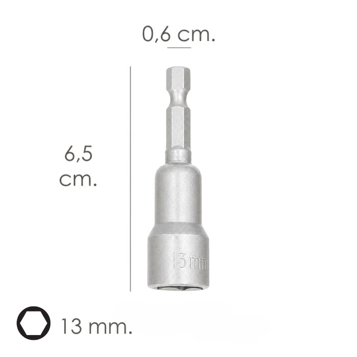 WOLFPACK LINEA PROFESIONAL Clé à pipe magnétique 13 mm (2 unités)