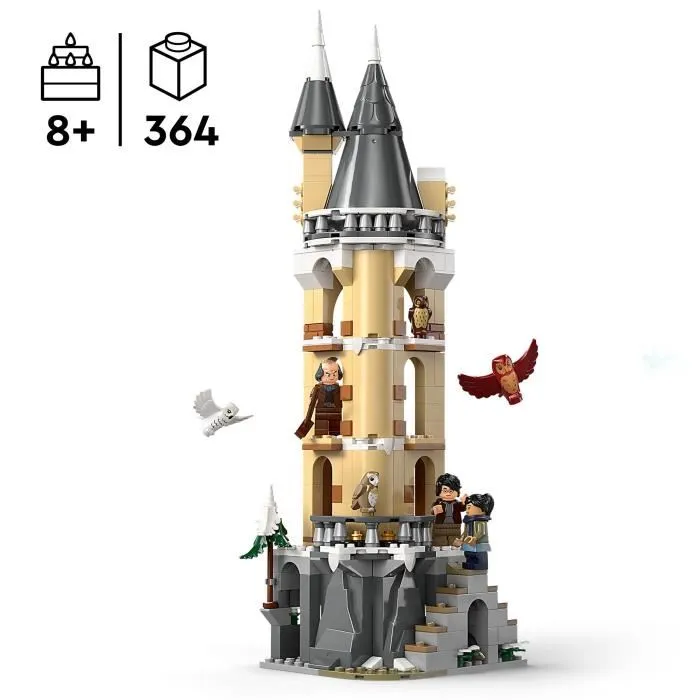 LEGO Harry Potter 76430 La Volière du Château de Poudlard, Jouet d'Animaux Magique pour Enfants dès 8 ans