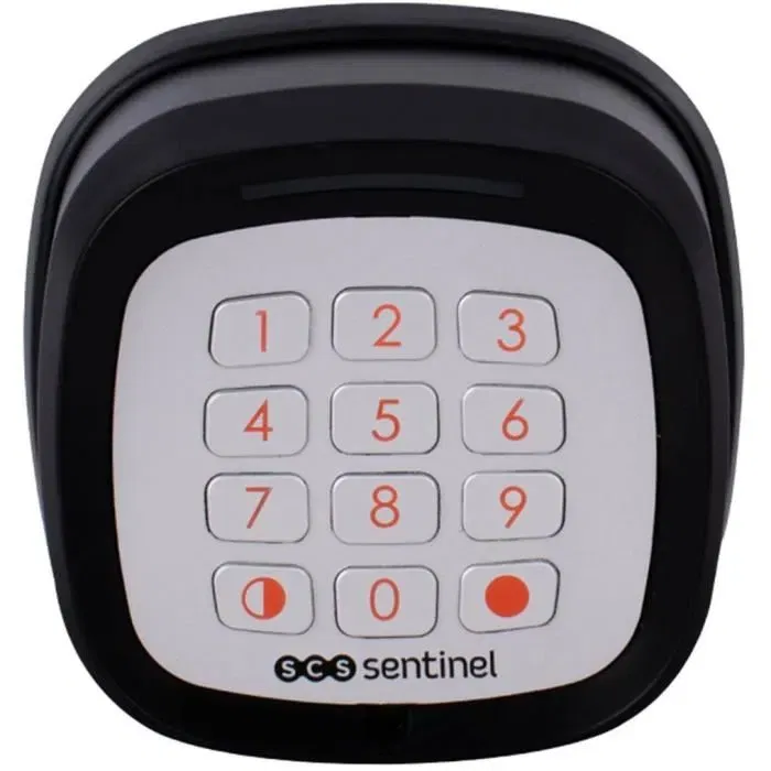 SCS SENTINEL Clavier à code sans fil CodeGate pour portail et porte de garage, portée 50m, fonctionne avec piles CR2032 (non fournies)