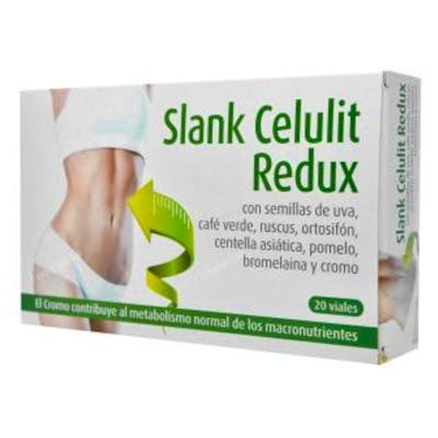 ESPADIET Slank Celulit Redux 20 viales – Complément alimentaire anti-cellulite, brûle-graisses et circulatoire ESPADIET Slank Celulit Redux 20 viales – Complément alimentaire anti-cellulite, brûle-graisses et circulatoire