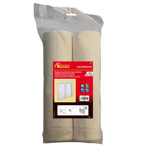 Burcasa Mousse Isolante pour Caisson de Persienne, 150x40 cm (Lot de 2) manantial Burcasa Mousse Isolante pour Caisson de Persienne, 150x40 cm (Lot de 2) manantial