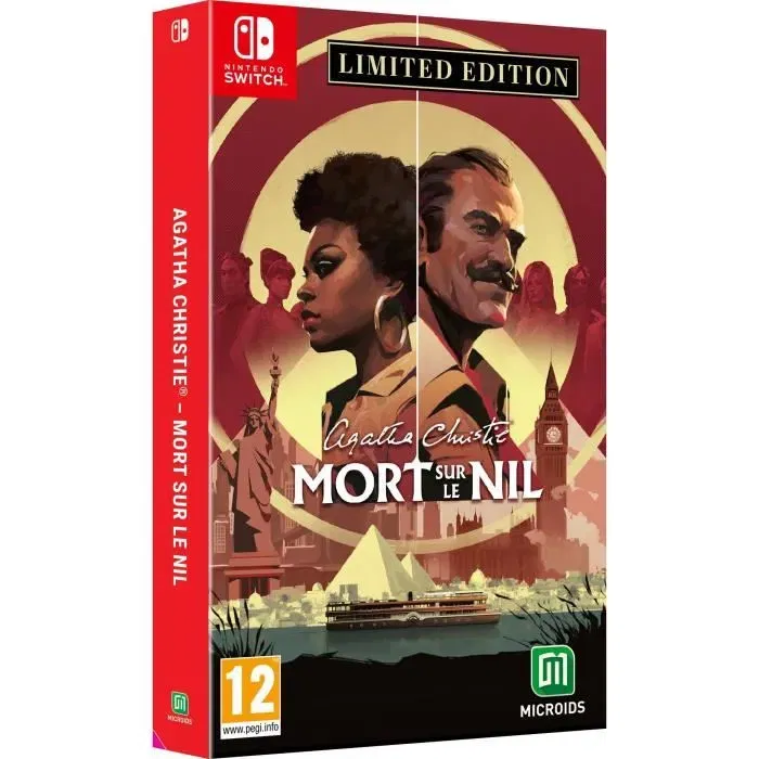 Microids Agatha Christie Mort Sur Le Nil - Jeu d'Aventure Enquête Édition Standard pour Nintendo Switch Microids Agatha Christie Mort Sur Le Nil - Jeu d'Aventure Enquête Édition Standard pour Nintendo Switch