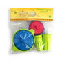 Tachan Set de Vaisselle de Cuisine pour Enfant en Plastique - 6 Pièces avec 4 Verres et 2 Casseroles - Jeu d'Imitation Développement Créatif - Recommandé à Partir de 3 Ans