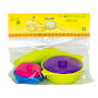 Tachan Set de Vaisselle de Cuisine pour Enfant en Plastique - 6 Pièces avec 4 Verres et 2 Casseroles - Jeu d'Imitation Développement Créatif - Recommandé à Partir de 3 Ans