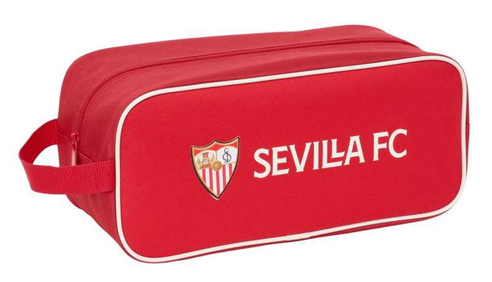 Safta Zapatillero étanche Sevilla FC - Porte-chaussures de sport résistant à l'eau, dimensions 34x15x14 cm, pour enfant à partir de 3 ans