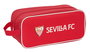 Safta Zapatillero étanche Sevilla FC - Porte-chaussures de sport résistant à l'eau, dimensions 34x15x14 cm, pour enfant à partir de 3 ans