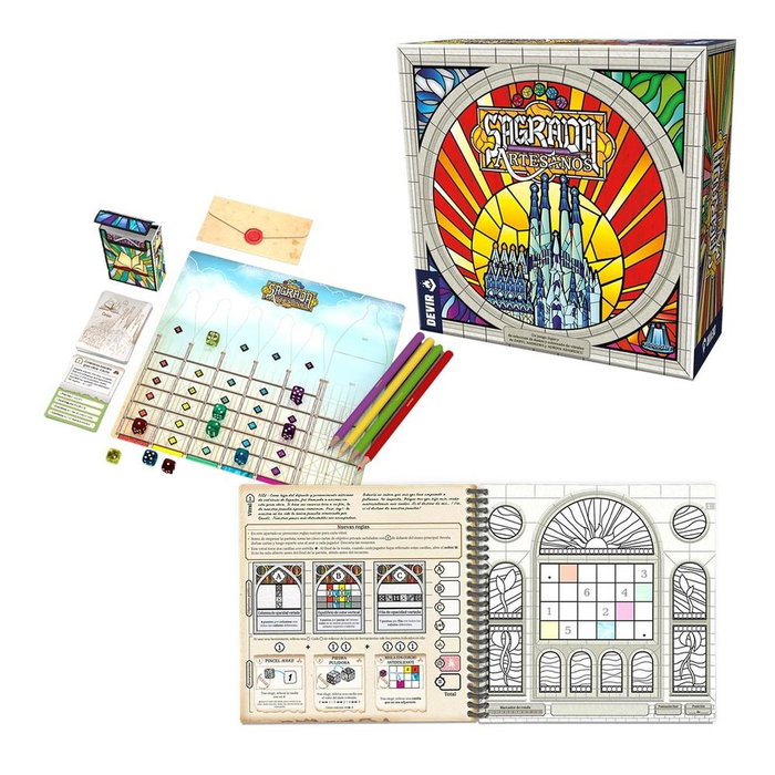 Devir Jeu de Société Sagrada Artesanos Édition Legacy 2-4 Joueurs 13+ Ans 55 Min