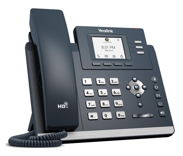 Yealink Téléphone IP pour Microsoft Teams - Écran LCD 2,4", Ports Gigabit Ethernet et USB, Android 13