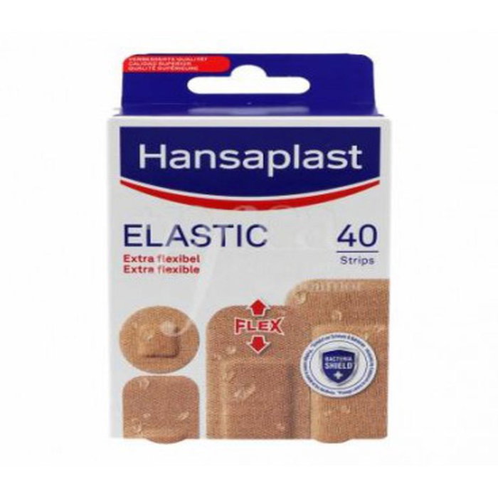 Hansaplast Pansements HP Elastic, 4 tailles, 40 unités