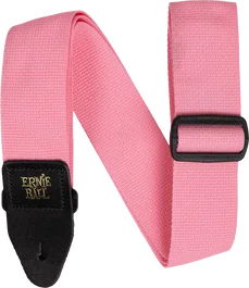 ERNIE BALL Courroie Polypro Rose pour Guitare et Basse