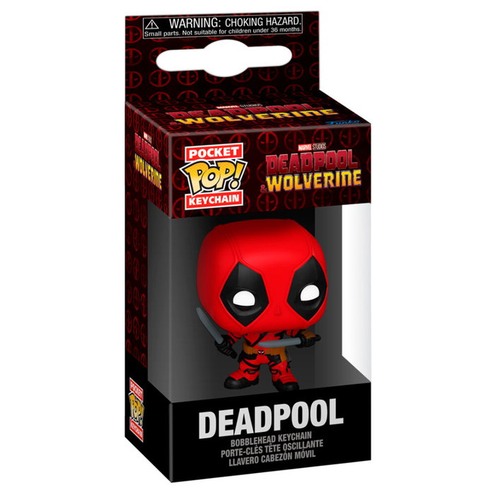 FUNKO Llavero Pocket POP Marvel Deadpool & Wolverine Deadpool