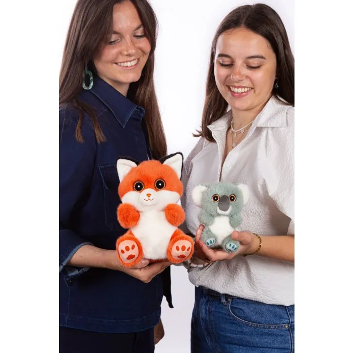 Cutydoos FLAME Renard orange brûlé - Peluche réaliste 23 cm pour collection - Peluche française ultra douce