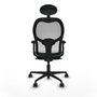 Piqueras y Crespo 2D036N1 Chaise de Bureau avec Appui-tête Vert émeraude