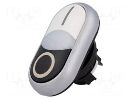 EATON ELECTRIC Commutateur double 22mm blanc/noir