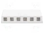DIGITUS Boîtier Keystone blanc à 6 ports