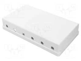 DIGITUS Boîtier Keystone blanc à 6 ports