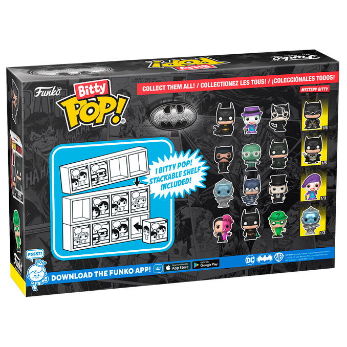 FUNKO Blister 4 figurines Bitty POP DC Comics Batman 85th Anniversary Batman