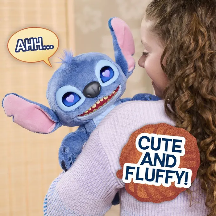 Disney Stitch Peluche Interactive Lilo & Stitch Many Moods 30 cm avec Sons et Mouvements - Dès 5 Ans
