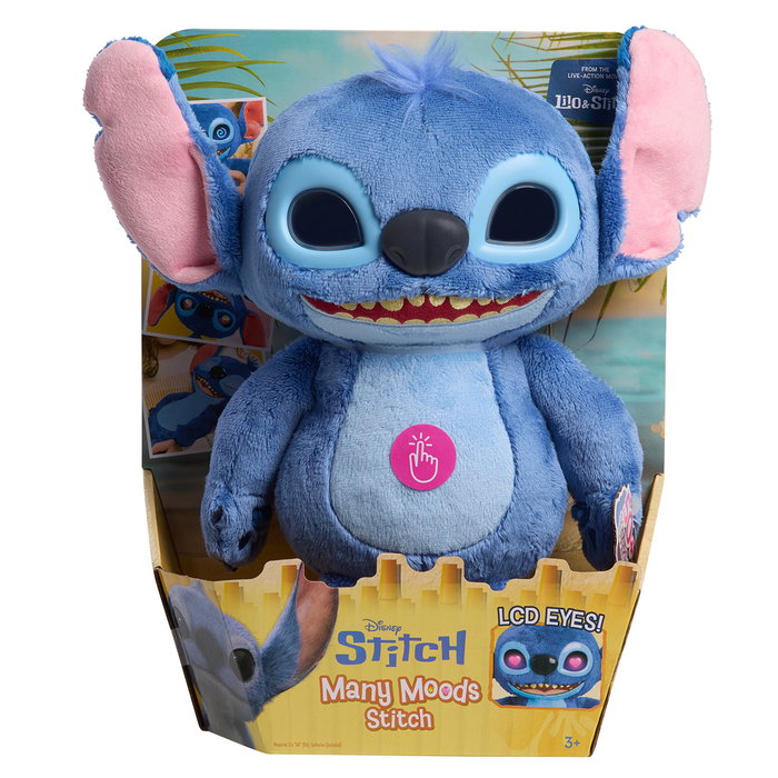 JUST PLAY Peluche Interactive Stitch Many Moods avec Yeux LCD JUST PLAY Peluche Interactive Stitch Many Moods avec Yeux LCD