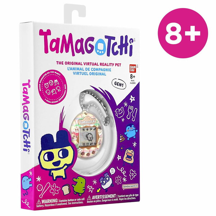 Bandai Tamagotchi Original Tama Café - Marron et beige Bandai Tamagotchi Original Tama Café - Marron et beige