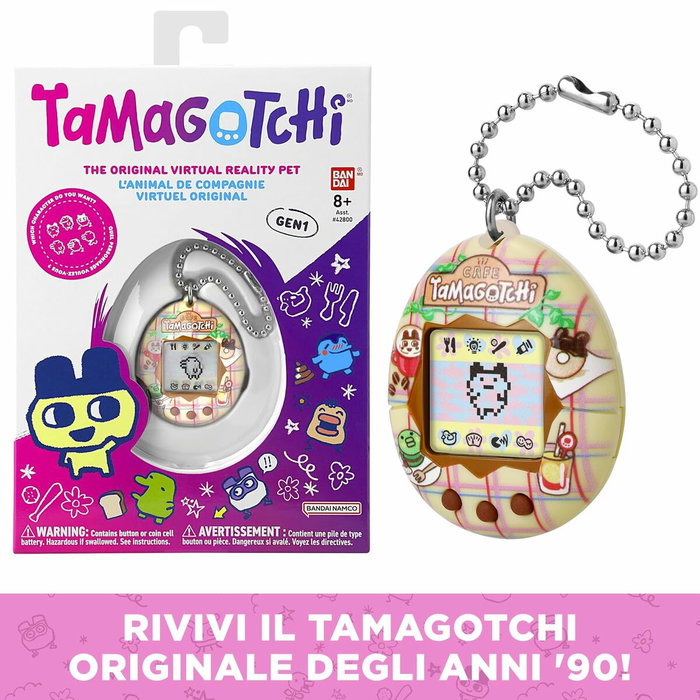 Bandai Tamagotchi Original Tama Café - Marron et beige Bandai Tamagotchi Original Tama Café - Marron et beige