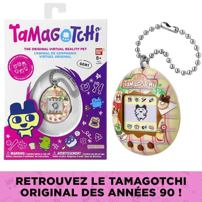 Bandai Tamagotchi Original 42997 Tama Café - Animal de compagnie virtuel - Version rétro Bandai Tamagotchi Original 42997 Tama Café - Animal de compagnie virtuel - Version rétro