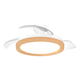 Philips Bliss Ventilateur de plafond blanc et doré avec pales rétractables ø106 cm