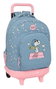 Safta Snoopy - Sac à dos grand avec roues compact et détachable - Dimensions : 33 x 45 x 22 cm - À partir de 36 mois