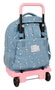 Safta Snoopy - Sac à dos grand avec roues compact et détachable - Dimensions : 33 x 45 x 22 cm - À partir de 36 mois