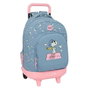 Safta Cartable à roulettes amovible Snoopy Gris 22 L