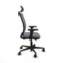 Piqueras Y Crespo Haches Chaise de bureau grise avec mécanisme Sincro/Traslack