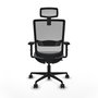 Piqueras Y Crespo Haches Chaise de bureau grise avec mécanisme Sincro/Traslack