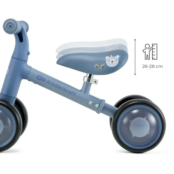 Kinderkraft Cutie Flash Tricycle 4 roues LED bleu Kinderkraft Cutie Flash Tricycle 4 roues LED bleu