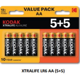 Kodak Pilas Alcalinas Xtralife AA LR6 Blister 2x5