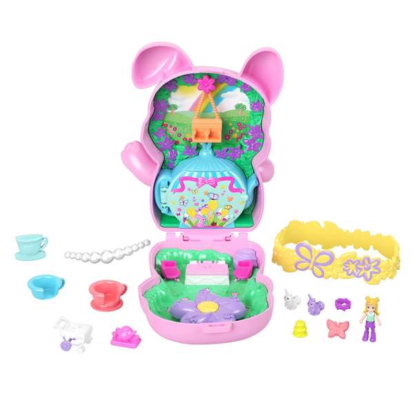 Mattel - Etui animal pour mini poupées Polly Pocket World - 29,20 x 17,80 x 5,70 cm - Modèles assortis