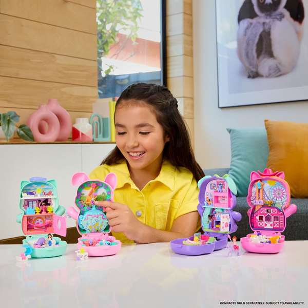 Mattel - Etui animal pour mini poupées Polly Pocket World - 29,20 x 17,80 x 5,70 cm - Modèles assortis