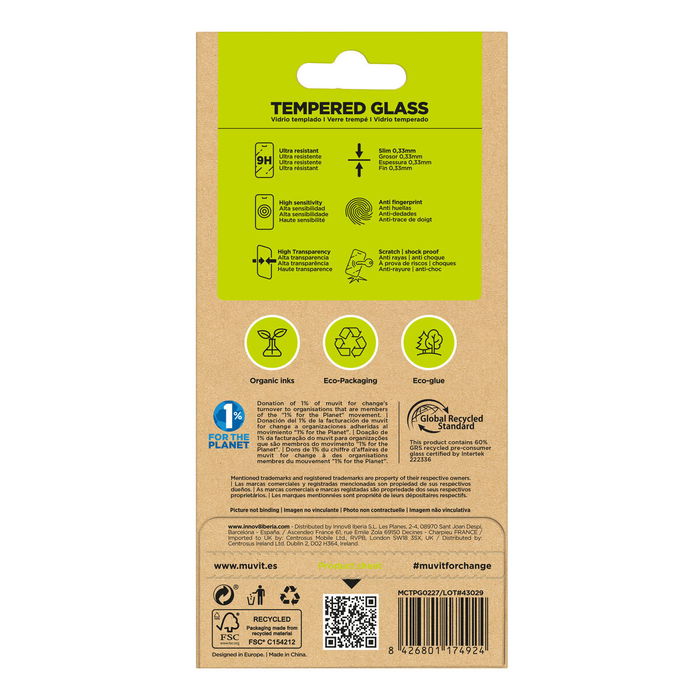 Film Protecteur pour Téléphone Portable Muvit for Change iPhone 17 Pro Max/16 Pro Max Film Protecteur pour Téléphone Portable Muvit for Change iPhone 17 Pro Max/16 Pro Max