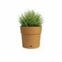 Artevasi Pot de fleur décoratif LARGE RE - 40 ma - Jaune miel - 39,1 x 39,1 x 37 cm en plastique résistant aux UV