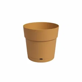 Artevasi Pot de fleur décoratif LARGE RE - 40 ma - Jaune miel - 39,1 x 39,1 x 37 cm en plastique résistant aux UV