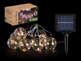IBERGARDEN Tira Solar 10 Grandes Ampoules Multicolore