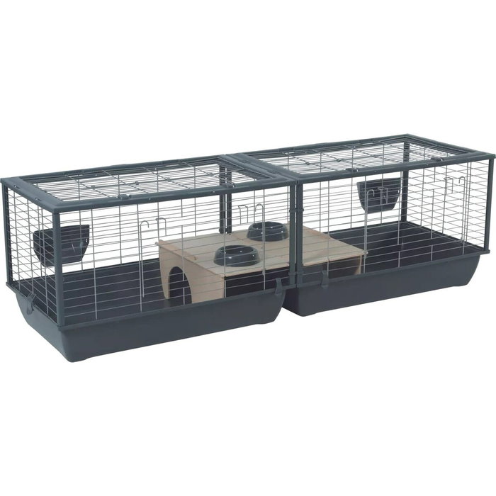 Zolux Cage Néolife Gris 101,5 x 54 x 51 cm pour Lapin et Rongeur