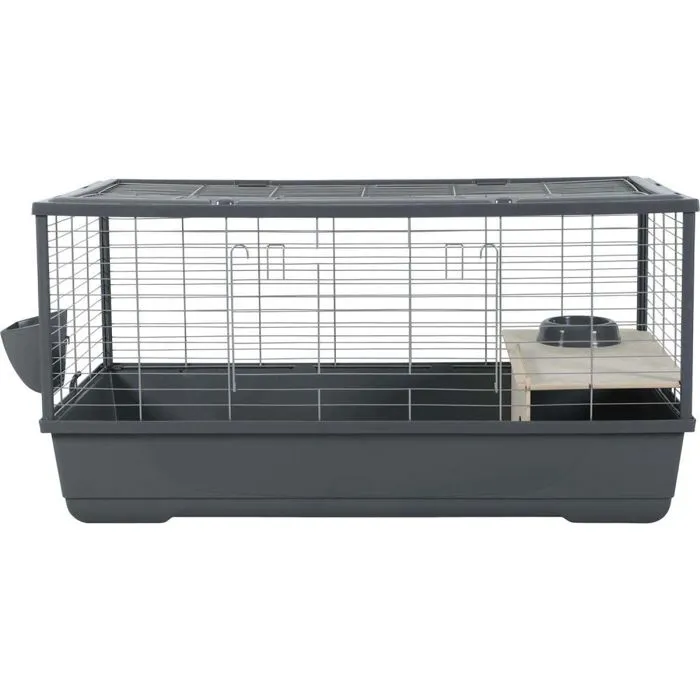 Zolux Cage pour Lapin et Rongeur NéoLife 101.5 x 54 x 51 cm avec Niche, Râtelier, Écuelle et Système de Connexion, Gris Zolux Cage pour Lapin et Rongeur NéoLife 101.5 x 54 x 51 cm avec Niche, Râtelier, Écuelle et Système de Connexion, Gris
